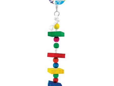 Bird Toy 4 Level Cluster Blocks  with Bell For Discount