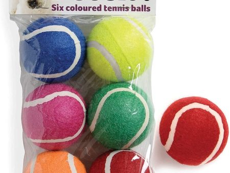 Ruff  N  Tumble Fetch Coloured Tennis Balls 6pk Fashion