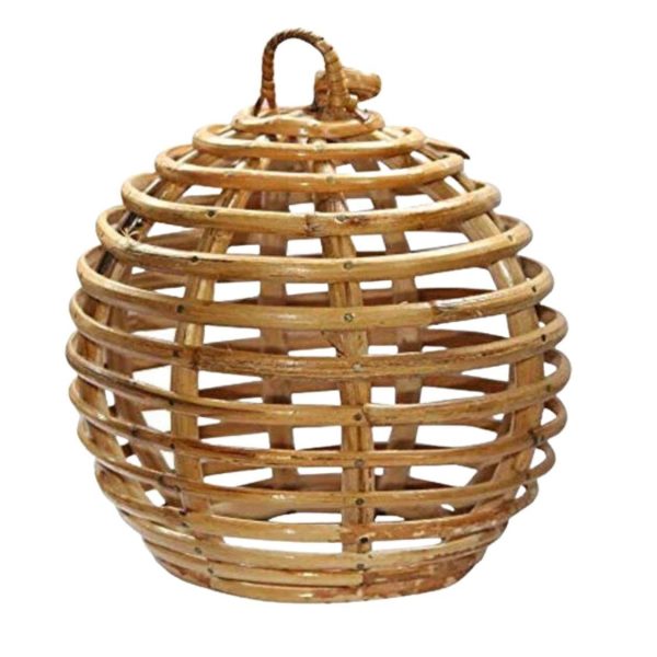 Designer Bamboo Cane Circle Shaped Lamp Shade | Set of 2 Discount