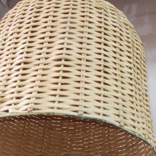 Bunai Bamboo Cane Hanging Lamp Shade ( Bulb & Holder) for Home decoration (16 ) Online now