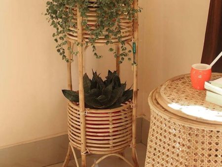 Bamboo Planter Stand for home garden, Balcony, Living, and office 32*11 Inch For Sale