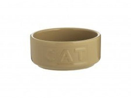 CANE LETTERED CAT FEEDING BOWL 13CM Sale