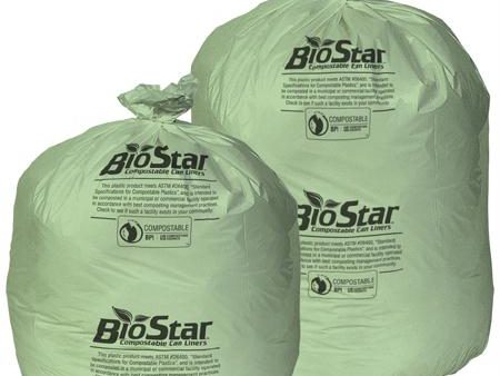 Pitt Plastics BioStar Compostable Liners(38 x 58) Online now