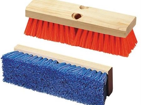 Flo-Pac Polypropylene Deck Scrub Brushes-Yellow(10 ) For Cheap