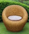 Cane Bamboo Bunai Apple Sofa Chair set of 1. For Sale