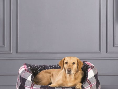 FatFace Penguin Check Deluxe Slumber Bed For Dogs Online Hot Sale