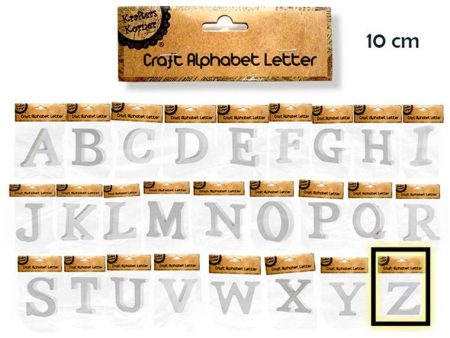 Alphabet Letters, Z, 10cm Supply