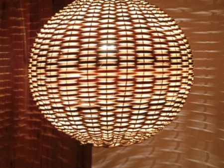 Designer Bamboo Cane Hanging Lamp Shade for Home decoration Round Shaped 12  Online now