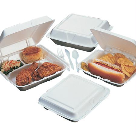 Dart Foam Hinged Lid Containers-White(XL) Online