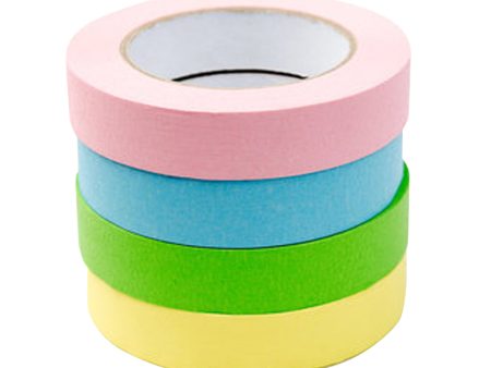 1  x 55 YDS Masking Tape - 4 Pack Assorted Pastel Colors Fashion