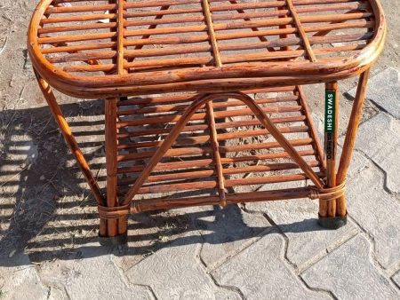 Swadeshi Bamboo Cane Wicker Center Table | Tea, Coffee Table for Home, Balcony, Office, Room, Garden, and Balcony Cheap