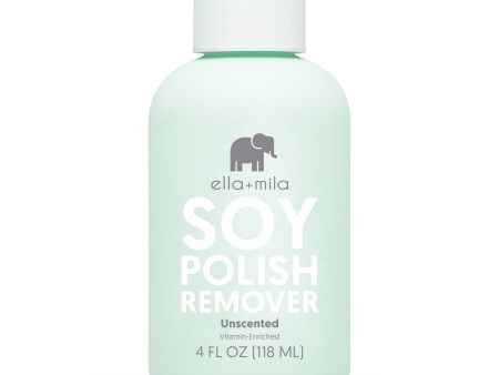 Soy Nail Polish Remover - Unscented - 4 oz For Sale