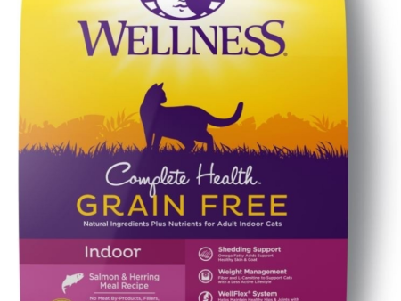 Wellness Complete Health Natural Indoor Adult Grain Free Salmon and Herring Dry Cat Food Online