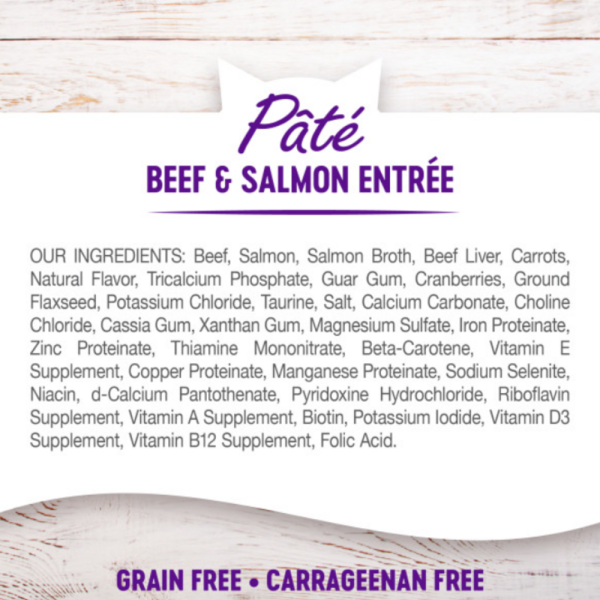 Wellness Complete Health Grain Free Natural Beef and Salmon Recipe Canned Cat Food Supply