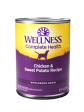 Wellness Complete Health Natural Chicken and Sweet Potato Recipe Wet Canned Dog Food on Sale