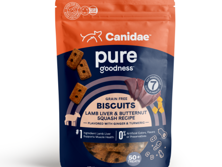 Canidae Pure Biscuit Lamb Liver & Butternut Squash Recipe Treats Fashion