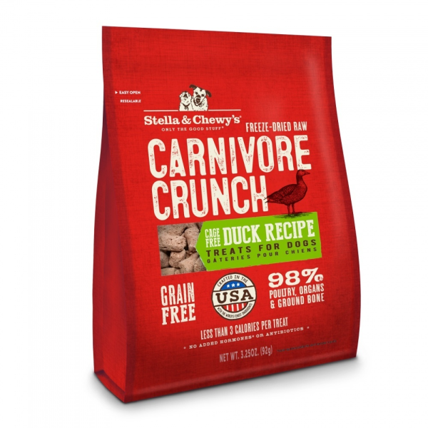 Stella & Chewy s Carnivore Crunch Grain Free Duck Recipe Freeze Dried Raw Dog Treats Online Hot Sale