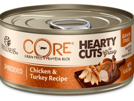 Wellness CORE Natural Grain Free Hearty Cuts Chicken and Turkey Canned Cat Food For Cheap