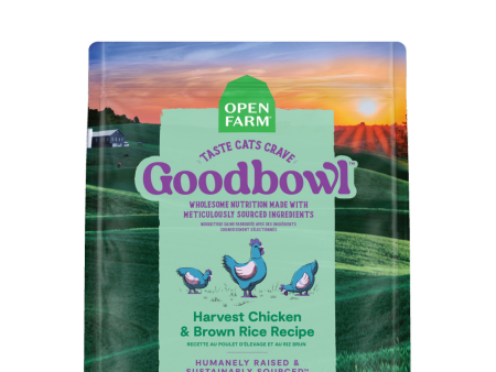 Open Farm GoodBowl Harvest Chicken & Brown Rice Recipe Dry Cat Food Hot on Sale